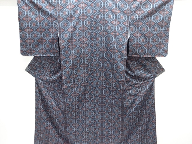 Japanese Kimono / Tsumugi Omeshi Silk